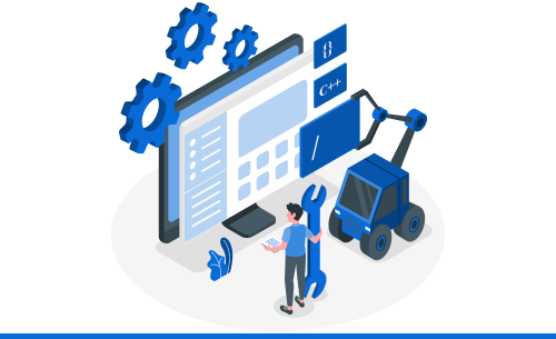 Visual representation of process re-engineering and automation to maximize efficiency
                        and reduce costs through technology.