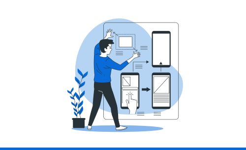 Diagram illustrating system integration and API development for seamless connectivity
                        and optimized workflows.