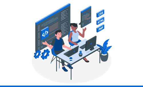 Diagram showing a low-code approach to creating a custom UI/UX without extensive coding