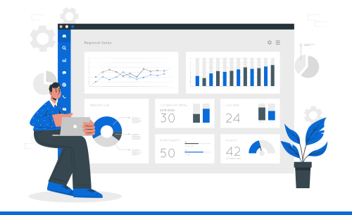 Dashboard displaying real-time, interactive visualizations for data-driven
                        decision-making and insights.