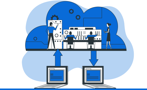 Diagram illustrating Microsoft Dynamics cloud solutions for CRM, ERP,
                        and data-driven insights to enhance decision-making and operational efficiency.