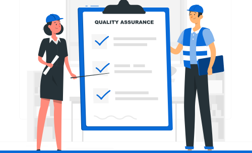 Diagram showcasing quality assurance strategy and execution to ensure
                        high standards and exceptional outcomes.